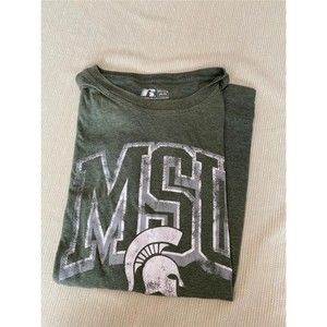 Russell 2XL (50-52) MSU Spartans Vintage Look T-shirt Michigan State